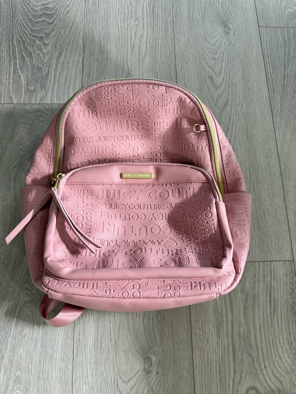 Juicy Couture Pink Embossed Logo Shoulder Bag